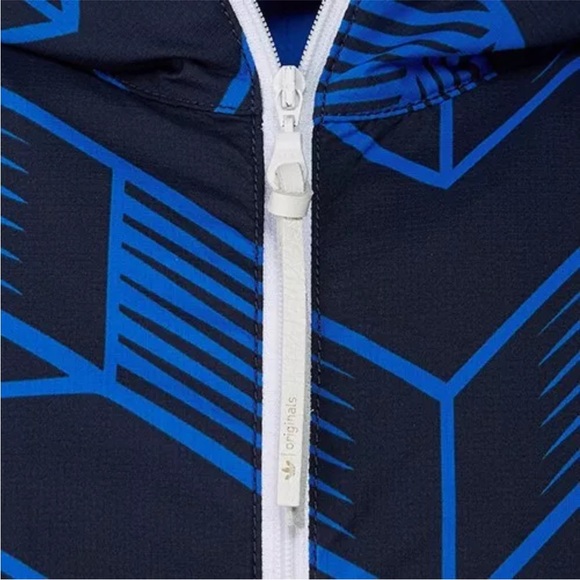 ADIDAS HZO UNITED CLUB RETRO SOCCER FOOTBALL HOODED JACKET WINDBREAKER Men's M - Picture 14 of 16